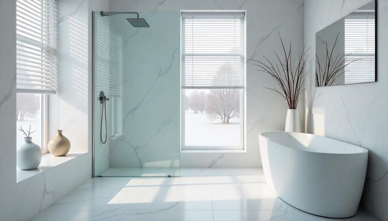 Contemporary Bathroom with Freestanding Tub